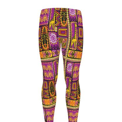 African Ethnic Tribal Inspired Print Men's leggings