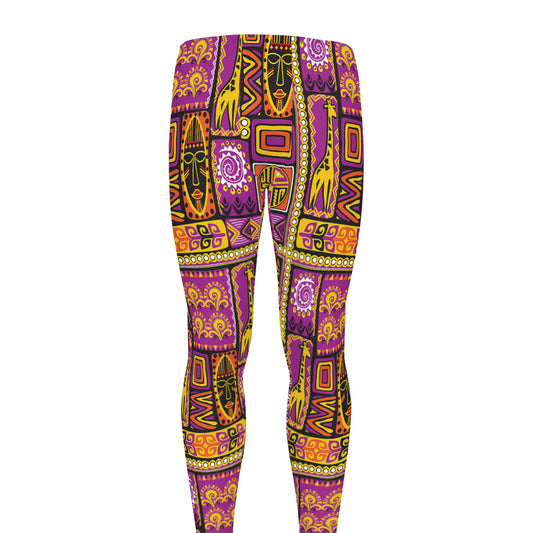 African Ethnic Tribal Inspired Print Men's leggings