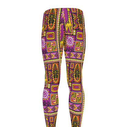 African Ethnic Tribal Inspired Print Men's leggings