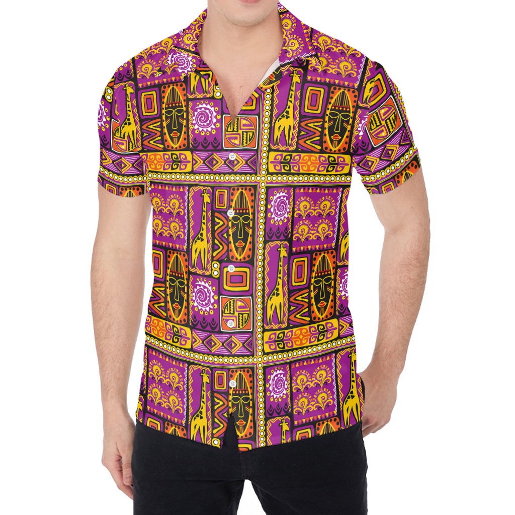 African Ethnic Tribal Inspired Print Men's Shirt