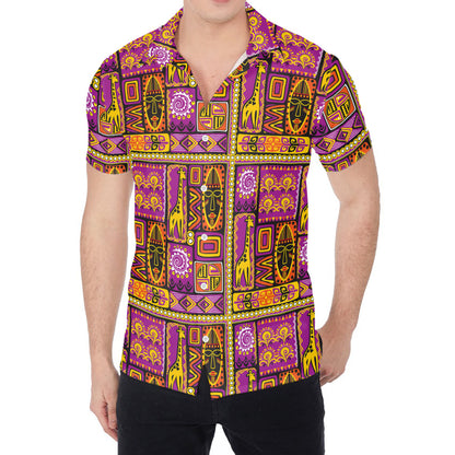 African Ethnic Tribal Inspired Print Men's Shirt