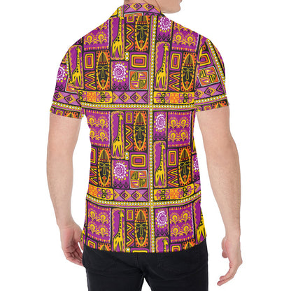 African Ethnic Tribal Inspired Print Men's Shirt