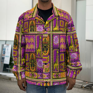 African Ethnic Tribal Inspired Print Men's Shirt Jacket