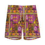 African Ethnic Tribal Inspired Print Men's Sports Shorts