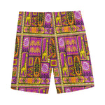 African Ethnic Tribal Inspired Print Men's Sports Shorts