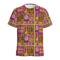 African Ethnic Tribal Inspired Print Men's Athletic T-Shirt