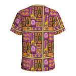 African Ethnic Tribal Inspired Print Men's Sports T-Shirt