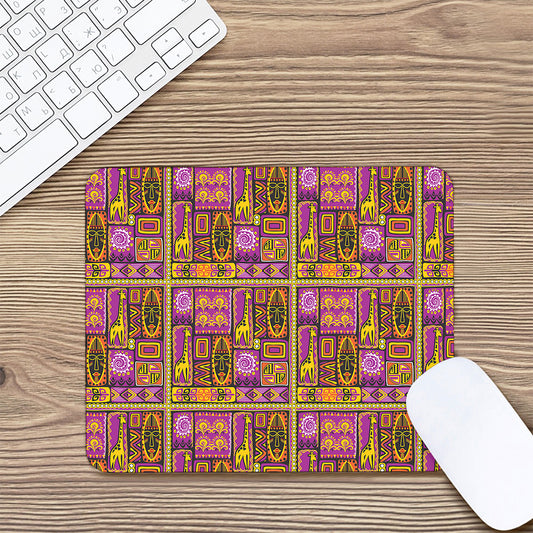 African Ethnic Tribal Inspired Print Mouse Pad