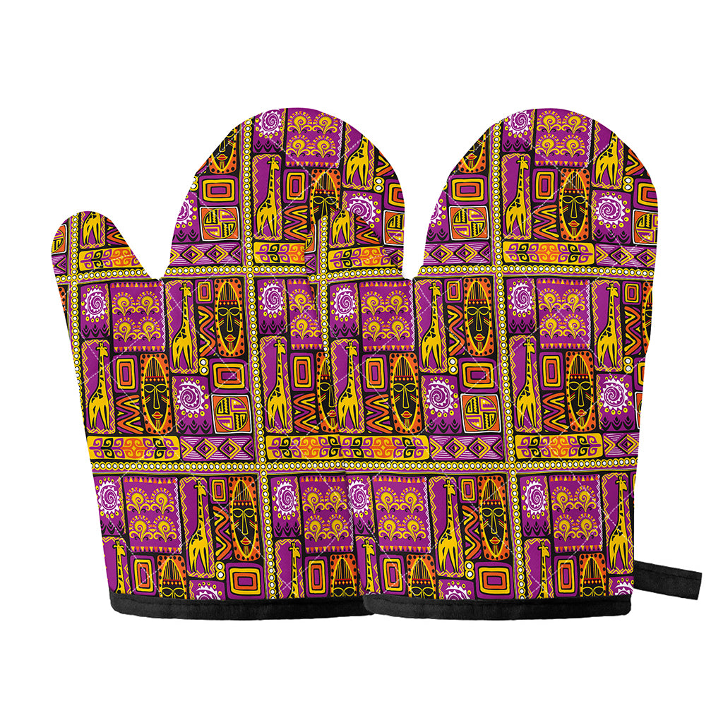 African Ethnic Tribal Inspired Print Oven Mitts