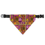 African Ethnic Tribal Inspired Print Over The Collar Dog Bandana