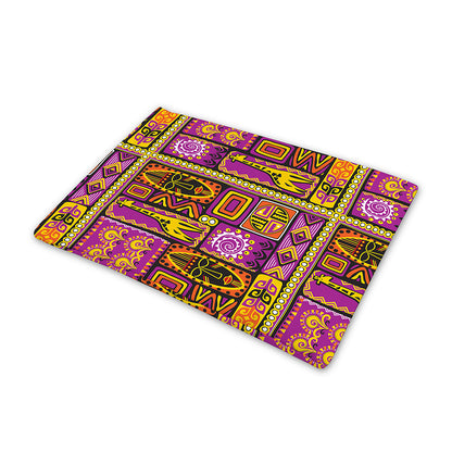 African Ethnic Tribal Inspired Print Pet Cooling Mat Cover