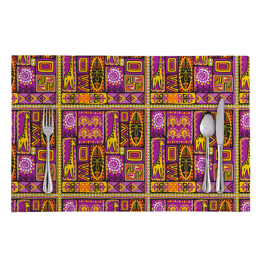 African Ethnic Tribal Inspired Print Placemat