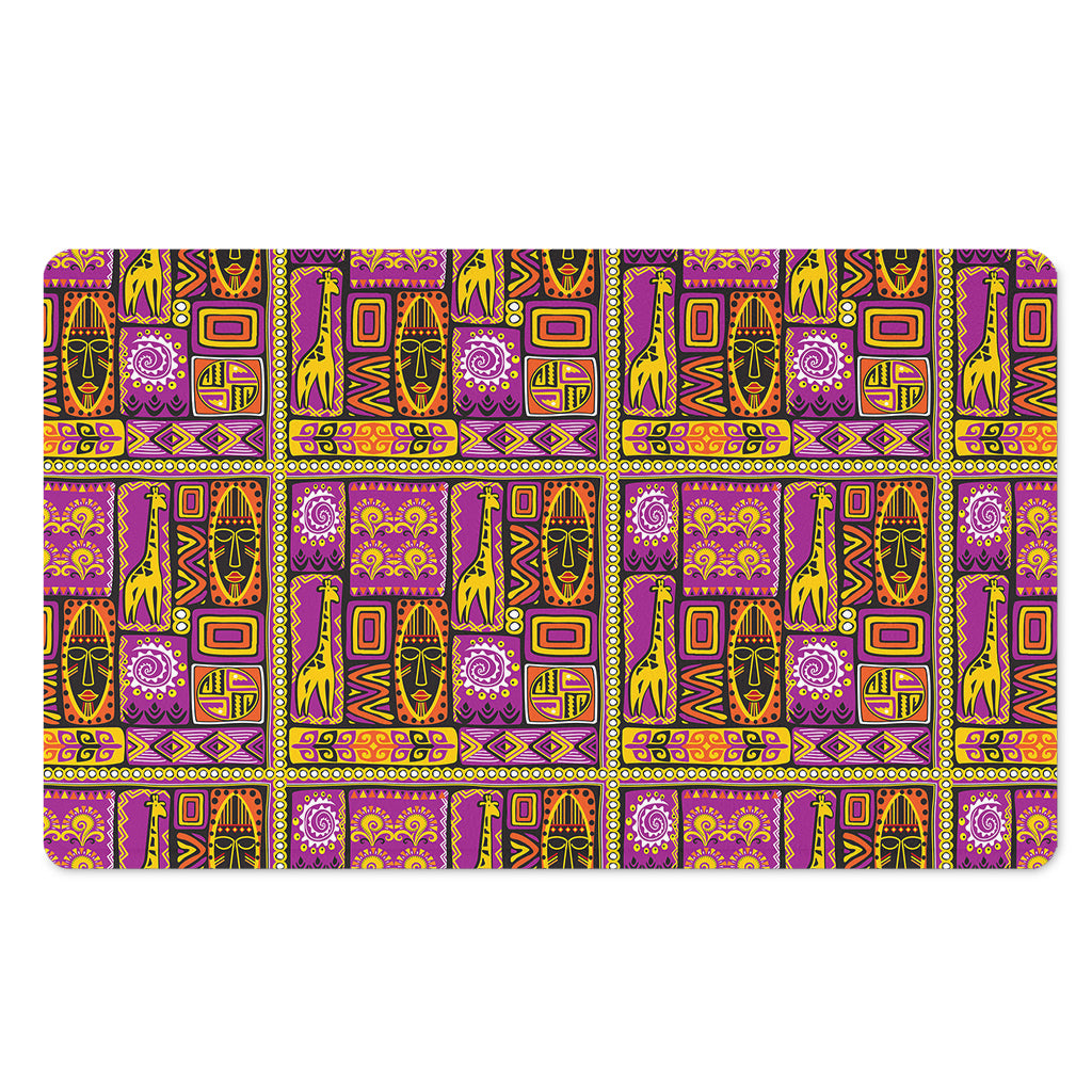 African Ethnic Tribal Inspired Print Polyester Doormat