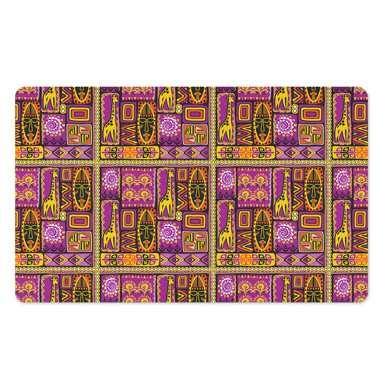 African Ethnic Tribal Inspired Print Polyester Doormat