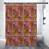 African Ethnic Tribal Inspired Print Premium Shower Curtain