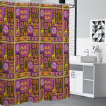 African Ethnic Tribal Inspired Print Premium Shower Curtain