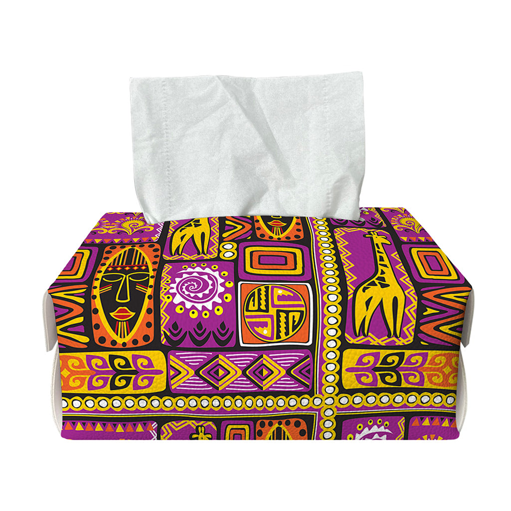 African Ethnic Tribal Inspired Print Rectangle Tissue Box Cover