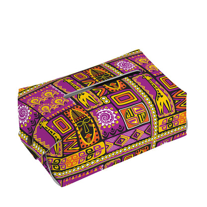 African Ethnic Tribal Inspired Print Rectangle Tissue Box Cover
