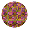African Ethnic Tribal Inspired Print Round Blanket