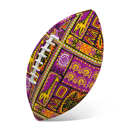 African Ethnic Tribal Inspired Print Rugby Ball