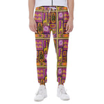 African Ethnic Tribal Inspired Print Scuba Joggers