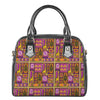 African Ethnic Tribal Inspired Print Shoulder Handbag