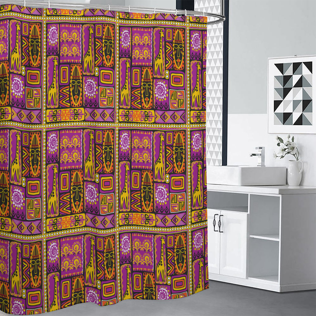 African Ethnic Tribal Inspired Print Shower Curtain