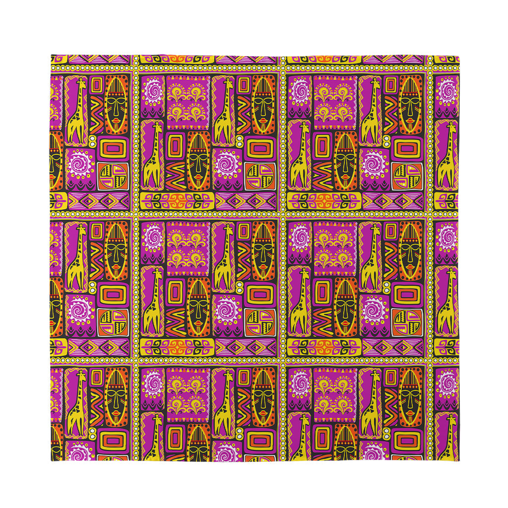 African Ethnic Tribal Inspired Print Silk Bandana