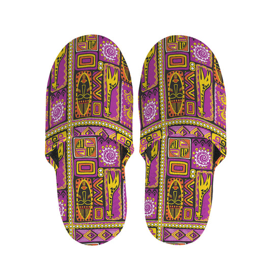 African Ethnic Tribal Inspired Print Slippers