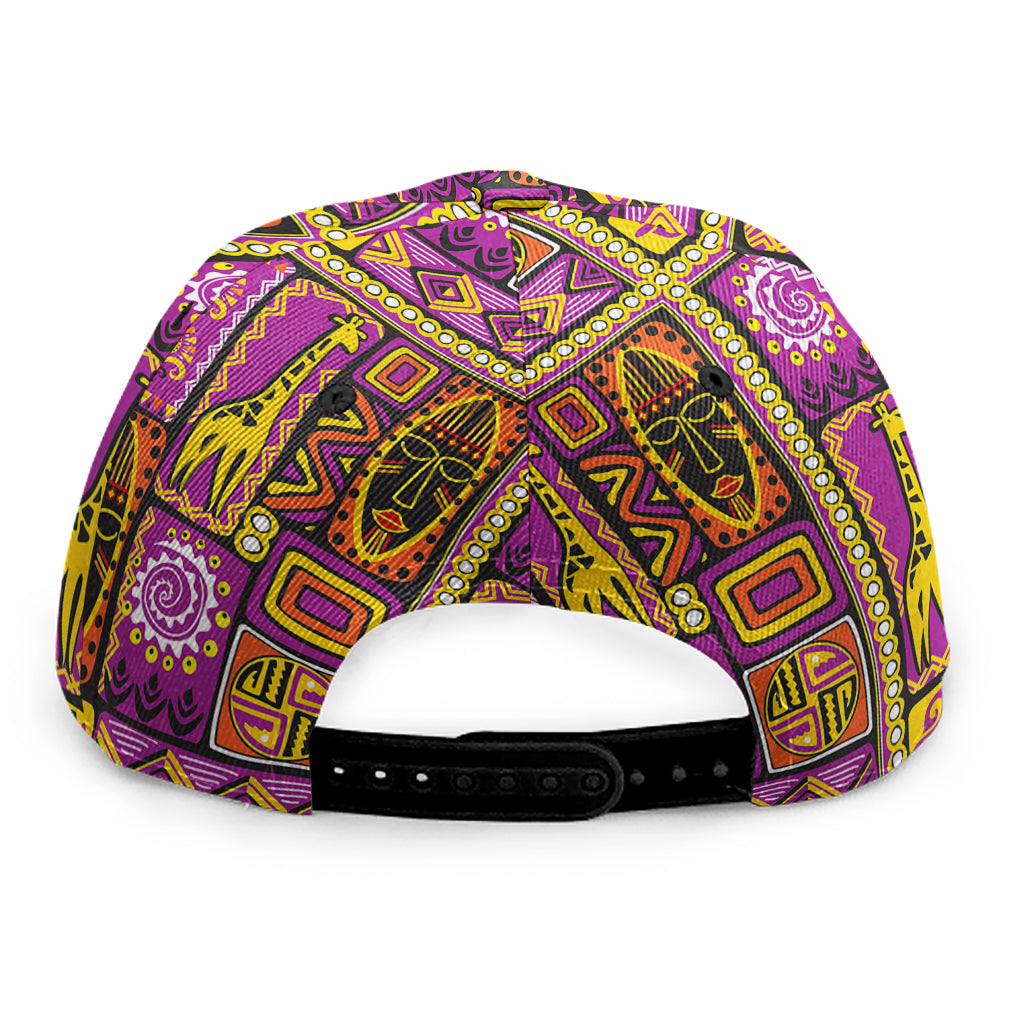 African Ethnic Tribal Inspired Print Snapback Cap
