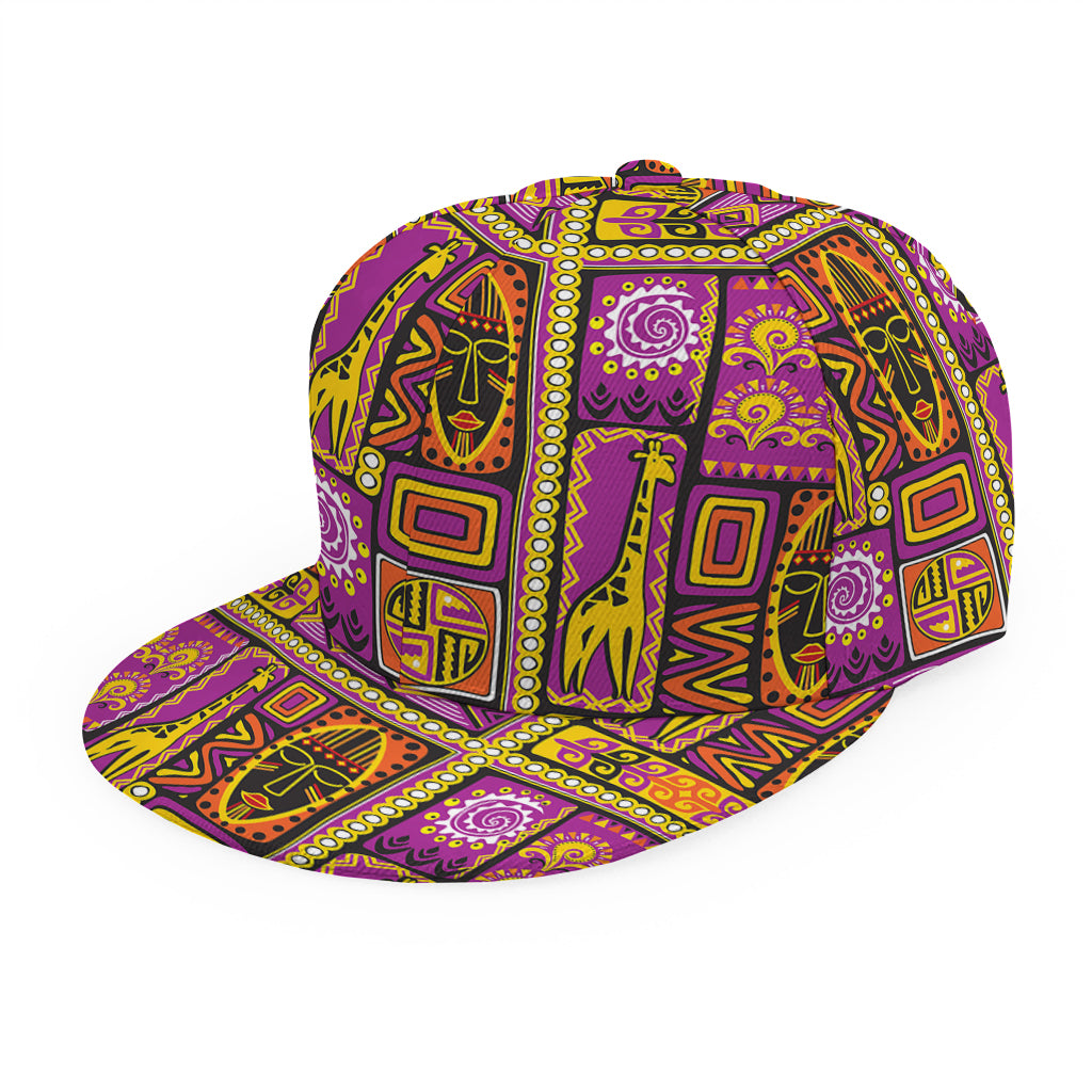 African Ethnic Tribal Inspired Print Snapback Cap