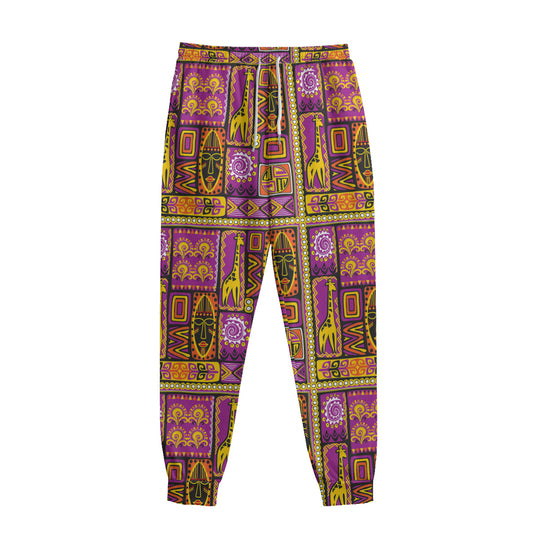 African Ethnic Tribal Inspired Print Sweatpants