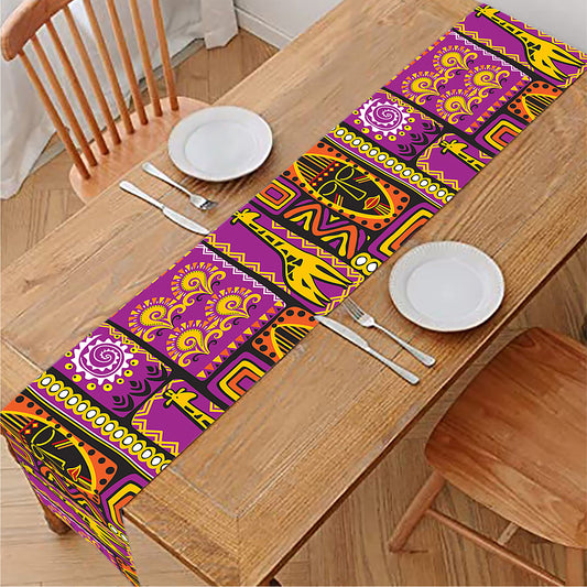 African Ethnic Tribal Inspired Print Table Runner