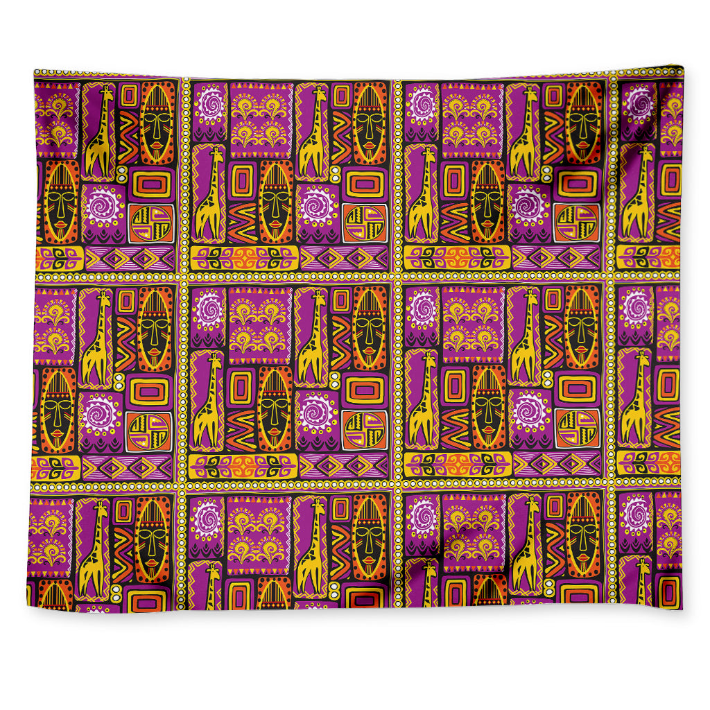 African Ethnic Tribal Inspired Print Tapestry