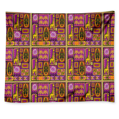 African Ethnic Tribal Inspired Print Tapestry