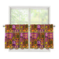 African Ethnic Tribal Inspired Print Tier Curtains