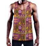 African Ethnic Tribal Inspired Print Training Tank Top