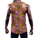 African Ethnic Tribal Inspired Print Training Tank Top