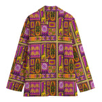 African Ethnic Tribal Inspired Print Women's Blazer