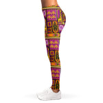 African Ethnic Tribal Inspired Print Women's Leggings