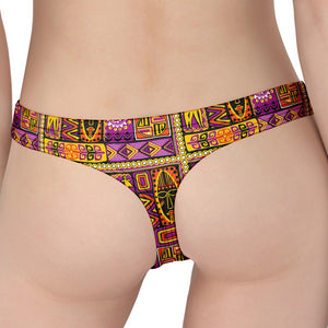 African Ethnic Tribal Inspired Print Women's Thong