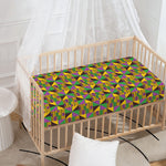 African Kente Pattern Print Baby Crib Sheet