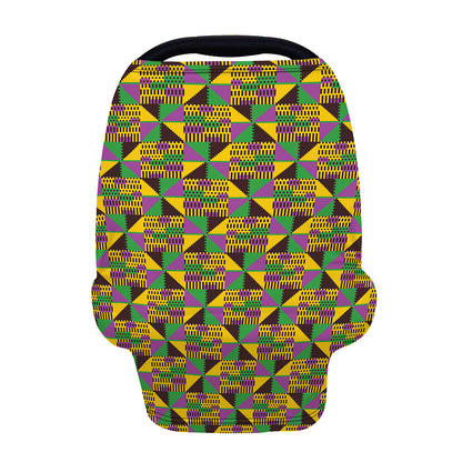 African Kente Pattern Print Baby Seat Cover