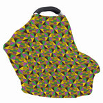 African Kente Pattern Print Baby Seat Cover