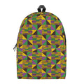 African Kente Pattern Print School Backpack
