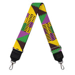 African Kente Pattern Print Bag Strap
