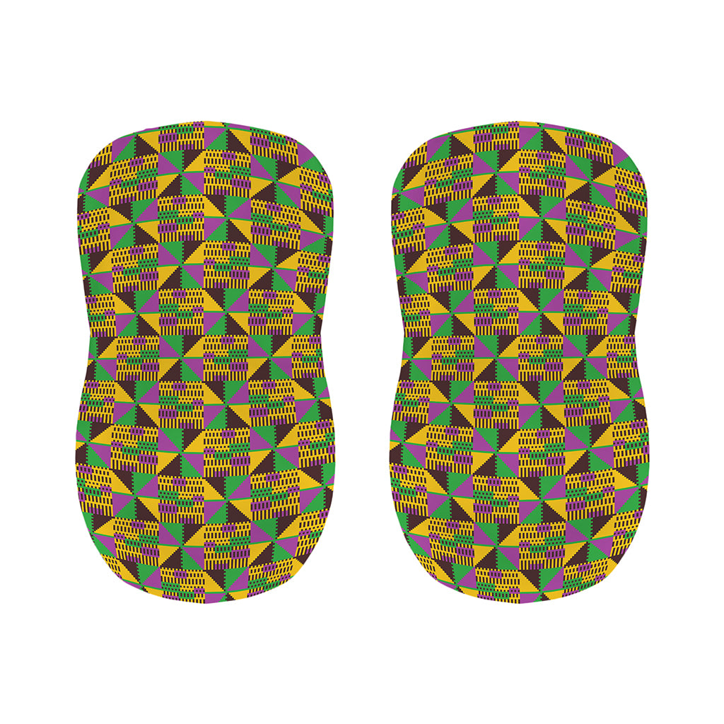 African Kente Pattern Print Bar Stool Covers