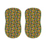 African Kente Pattern Print Bar Stool Covers