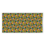 African Kente Pattern Print Beach Towel