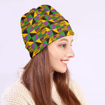 African Kente Pattern Print Beanie